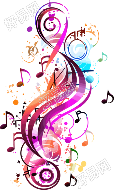 音乐节概念徽章商业插画