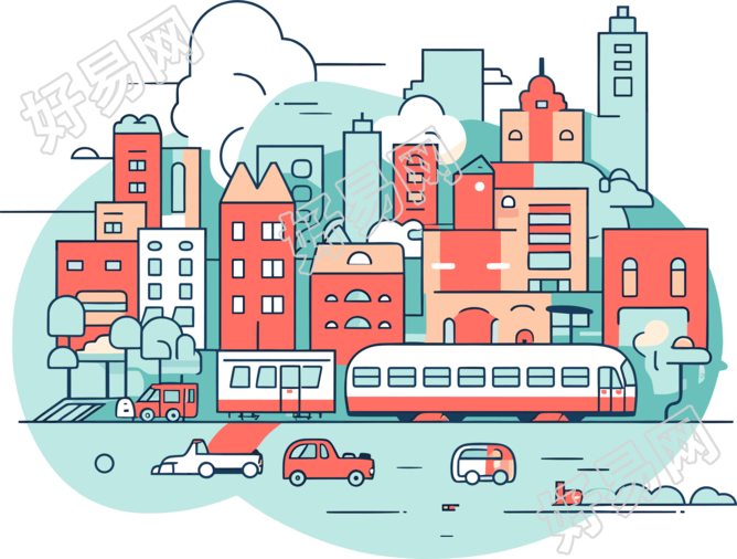 城市主题图形设计素材
