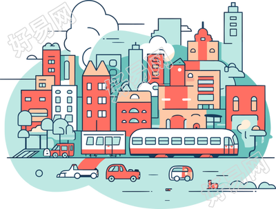城市主题图形设计素材