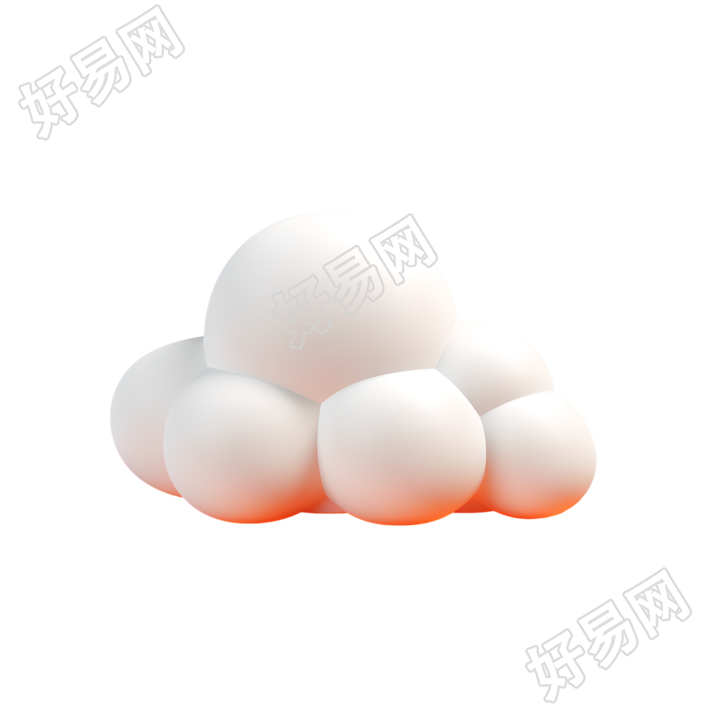 3D立体云高清图形素材