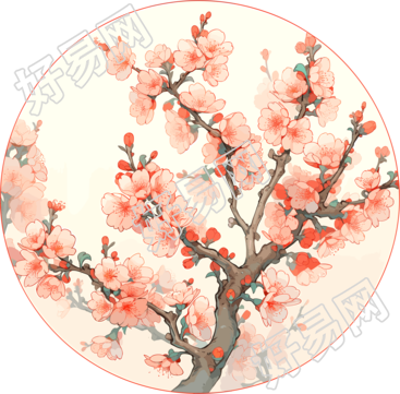 梅花中国风PNG素材