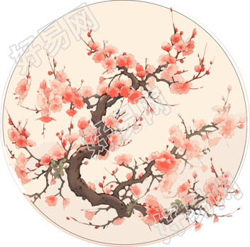 梅花透明背景素材
