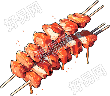 烧烤烤串商业设计素材
