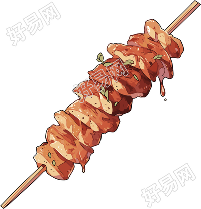 烧烤烤串图形素材