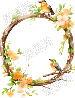 绿色边框商业设计元素