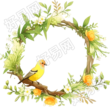 绿色边框图形素材