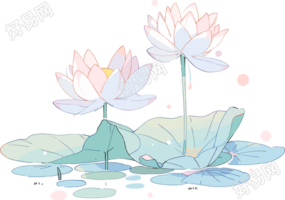 莲花图形素材PNG插画