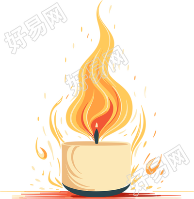 烛光图形素材设计元素