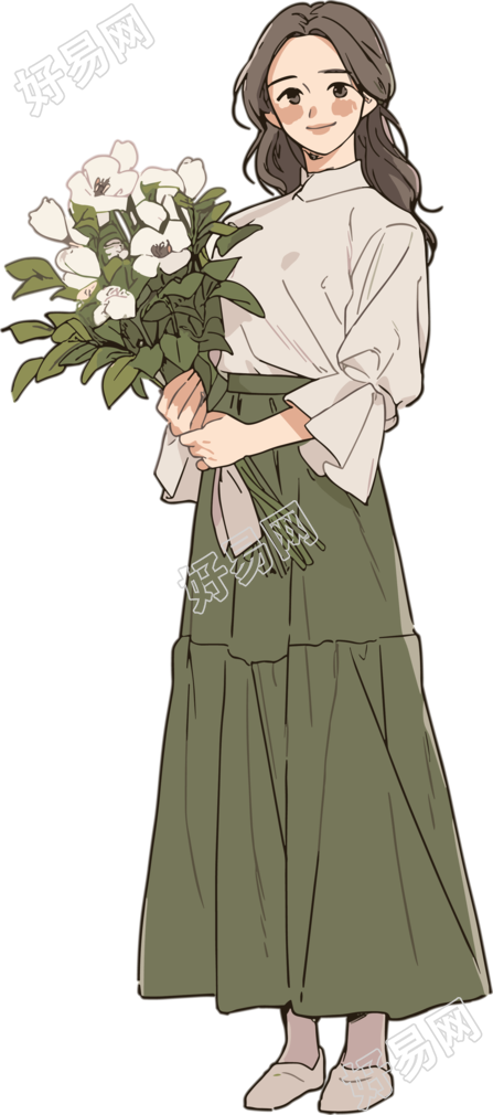 教师节卡通女老师插图