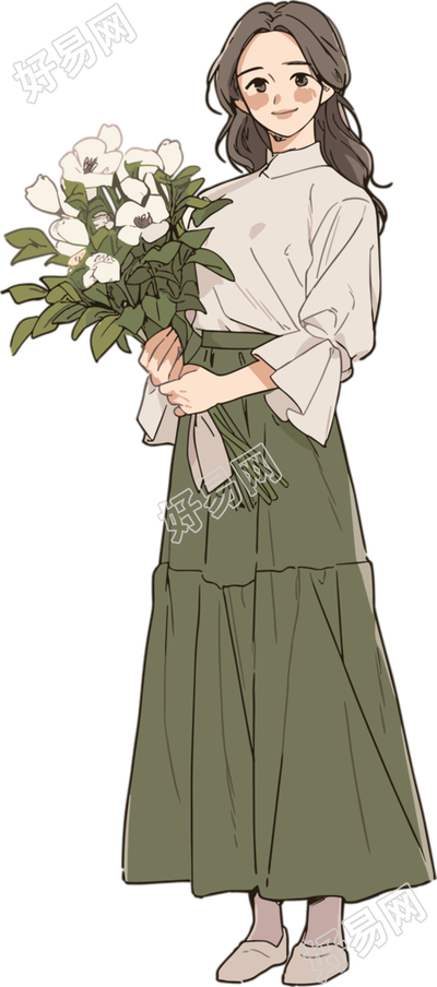 教师节卡通女老师插图
