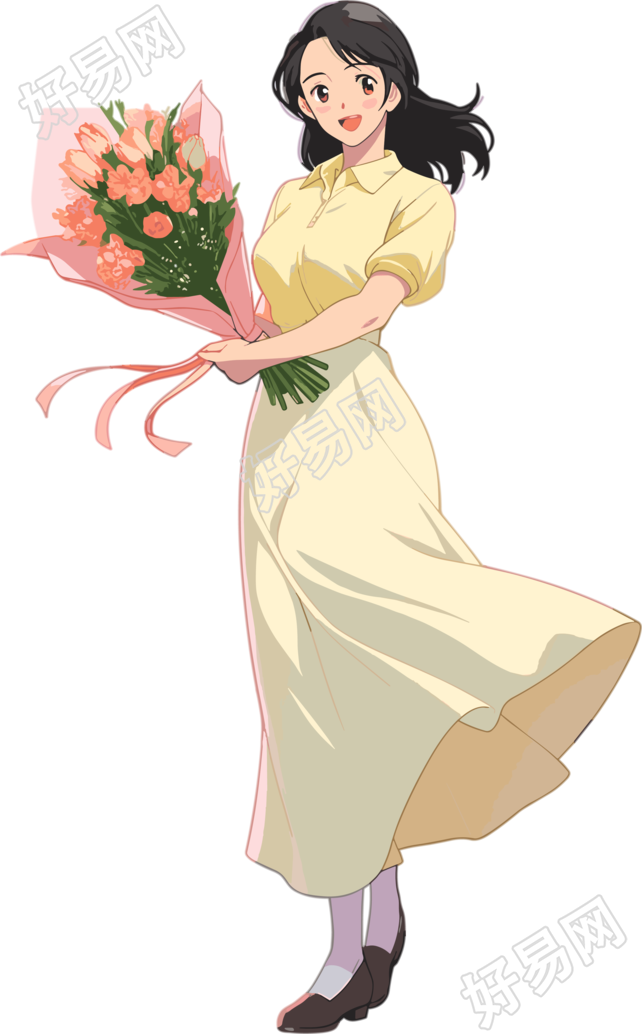 教师节卡通女老师插画