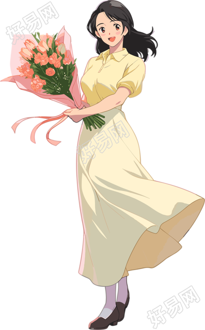 教师节卡通女老师插画