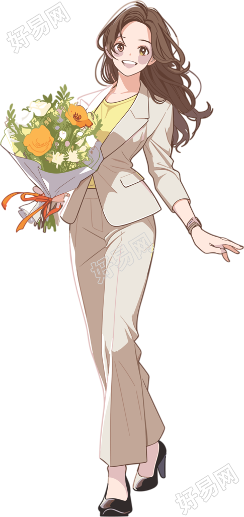 教师节卡通女老师插画设计