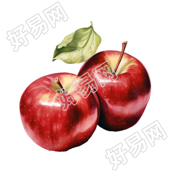 苹果透明背景插画