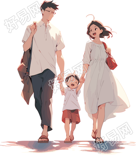 温馨家庭PNG插图