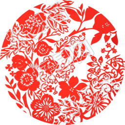 红色剪纸创意设计素材