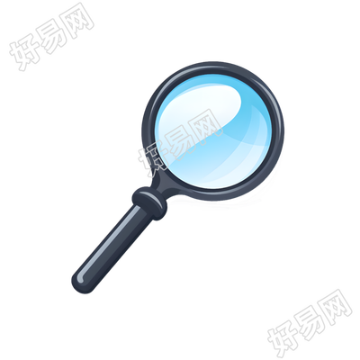 放大镜图标简洁素材