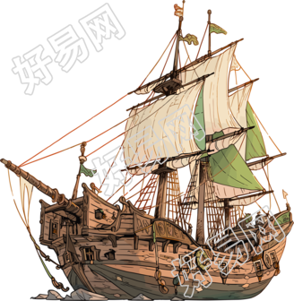 帆船透明背景素材
