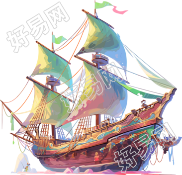 帆船创意设计素材