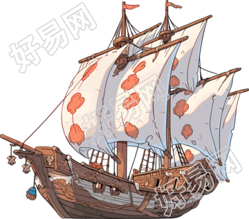帆船PNG图形素材