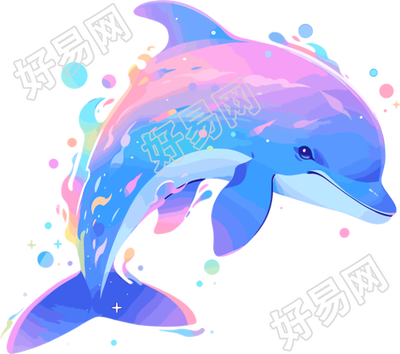 海豚图案PNG素材