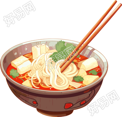 螺蛳粉商业插画设计