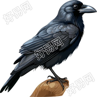 卡通乌鸦商业可用插画