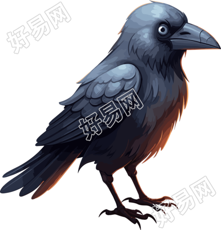 卡通乌鸦创意商业设计元素