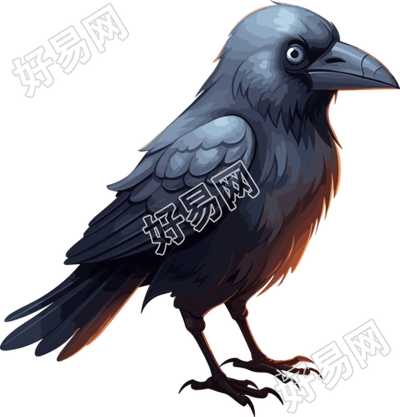 卡通乌鸦创意商业设计元素