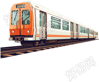地铁卡通插画素材