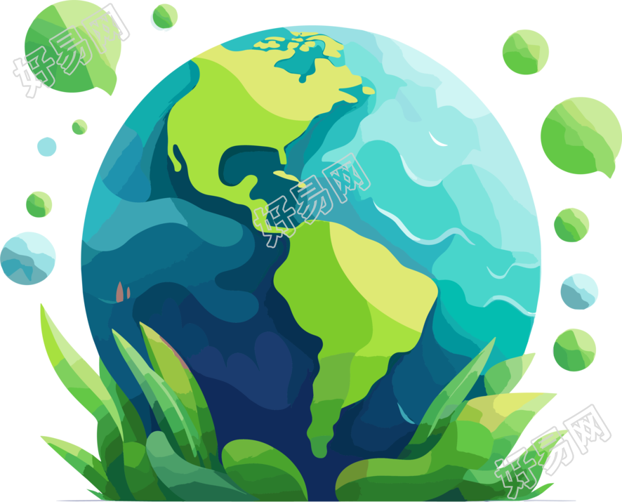 地球logo简洁设计素材