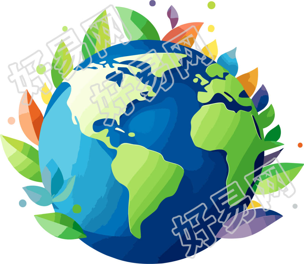 地球logo透明背景插图
