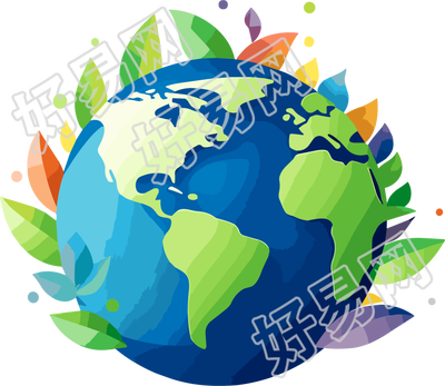 地球logo透明背景插图