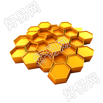 3D蜂巢商用设计元素