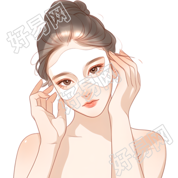 女性护肤创意设计元素