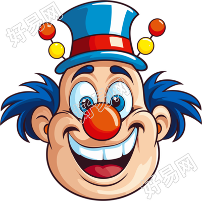卡通小丑图标素材