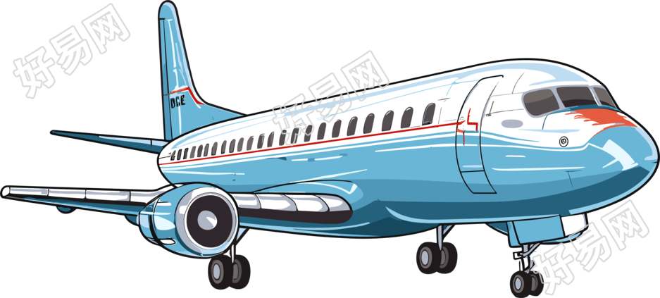 飞机透明背景插画