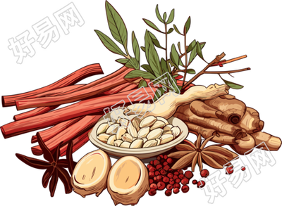 中草药创意设计元素