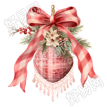 复古圣诞装饰球素材