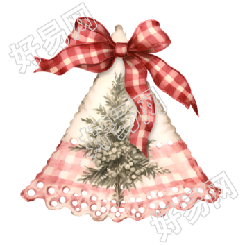 复古圣诞装饰插图