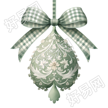 复古圣诞装饰商业设计插画