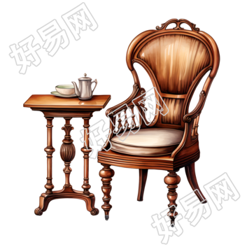 红木家具高清PNG图片素材