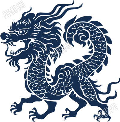 中国龙插画设计素材