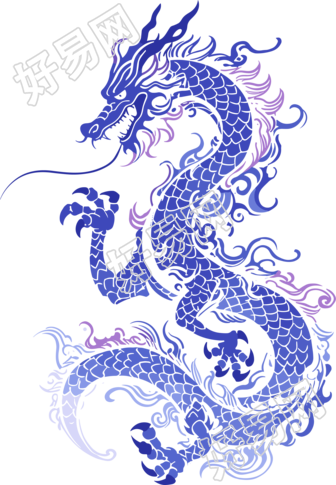 中国龙创意设计插图