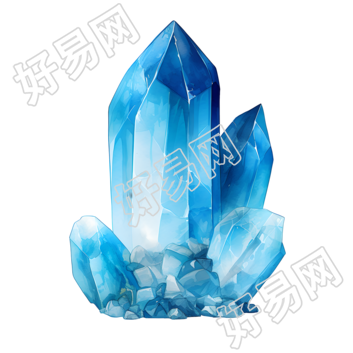 水晶商业使用插画