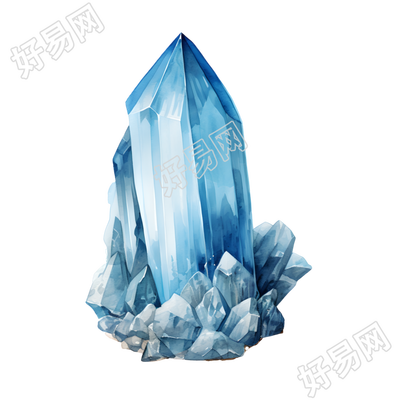 水晶简洁插画设计元素