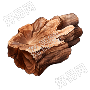 胡桃木创意设计元素