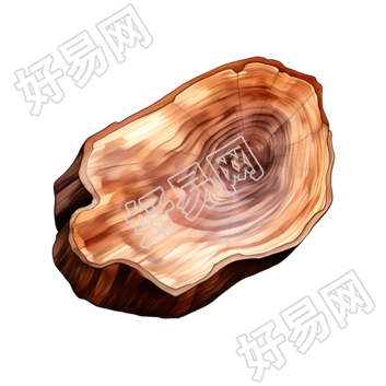 胡桃木商业设计插画