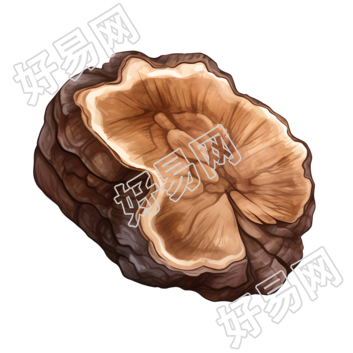 胡桃木透明背景插图