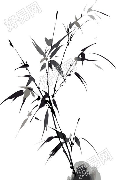 水墨竹子高清图形设计元素